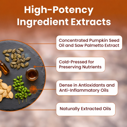 Pumpkin Seed Oil and Saw Palmetto Softgels
