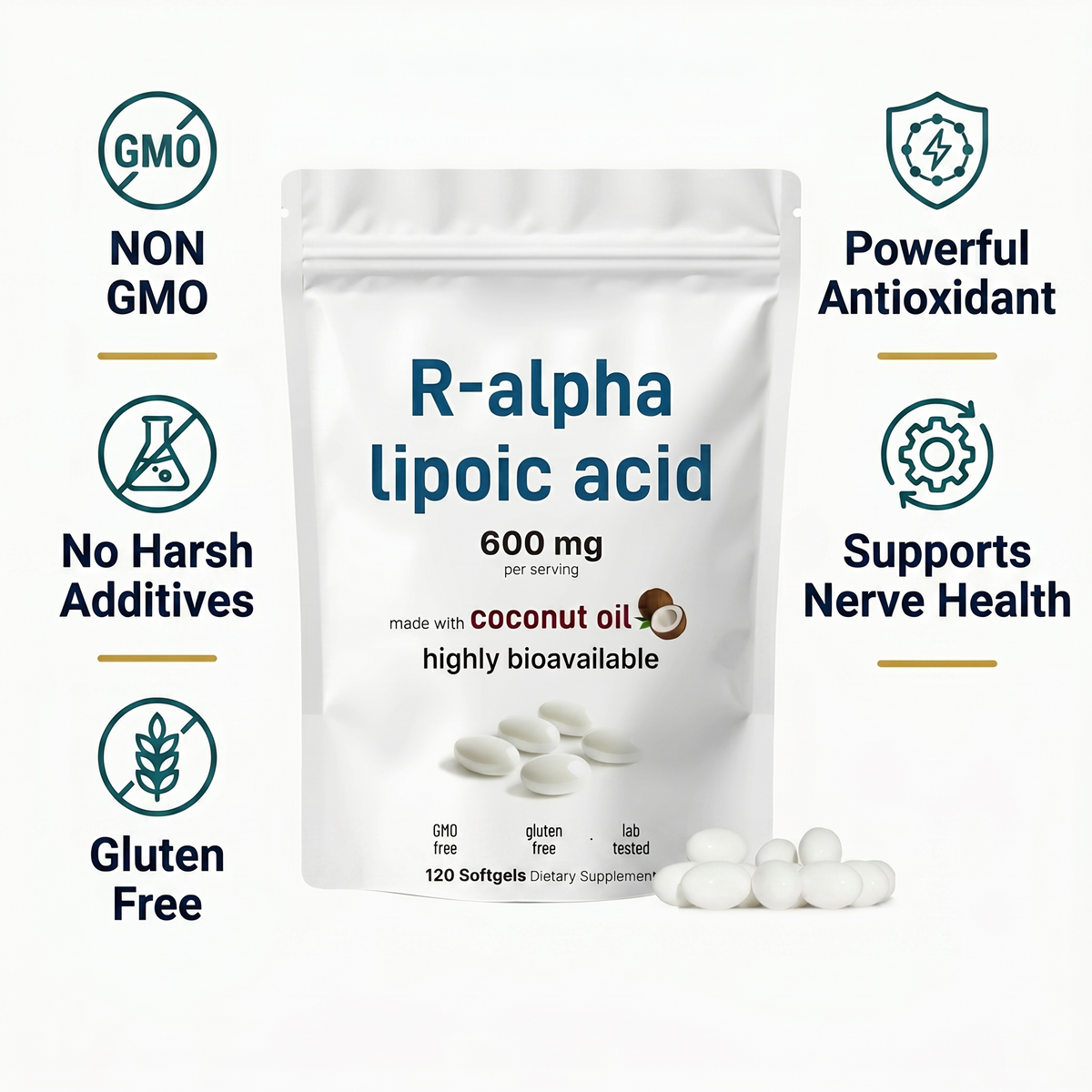 R-Alpha Lipoic Acid Softgel Extracts